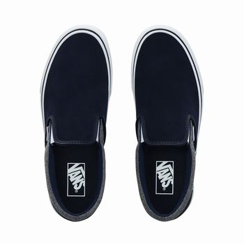 Damske Slip On Tenisky Vans Suede Classic Modre VA60XERFM